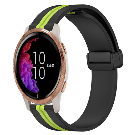 20mm Folding Magnetic Clasp Silicone Watch Band, For Garmin Forerunner 55, For Garmin Venu