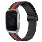 For Garmin Venu SQ / Black+Red