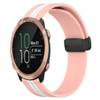 For Garmin Forerunner 645 Music / Pink+White