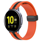 For Samsung Galaxy Watch Active 2 40mm / Orange+Black