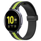 For Samsung Galaxy Watch Active 2 40mm / Black+Lime Green