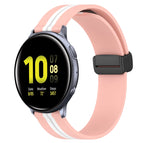 For Samsung Galaxy Watch Active 2 44mm / Pink+White