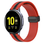 For Samsung Galaxy Watch Active 2 44mm / Red+Black
