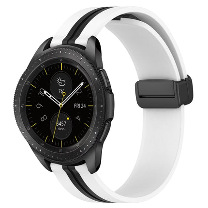 20mm Folding Magnetic Clasp Silicone Watch Band, For Samsung Galaxy Watch 42mm