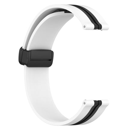 20mm Folding Magnetic Clasp Silicone Watch Band, For Samsung Galaxy Watch 42mm