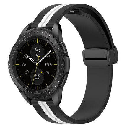 20mm Folding Magnetic Clasp Silicone Watch Band, For Samsung Galaxy Watch 42mm