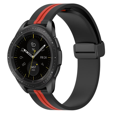 20mm Folding Magnetic Clasp Silicone Watch Band, For Samsung Galaxy Watch 42mm