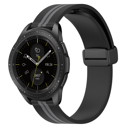 20mm Folding Magnetic Clasp Silicone Watch Band, For Samsung Galaxy Watch 42mm