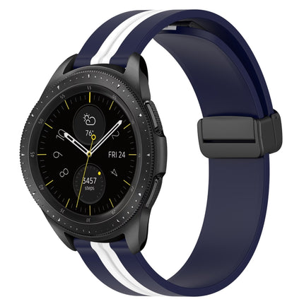 20mm Folding Magnetic Clasp Silicone Watch Band, For Samsung Galaxy Watch 42mm