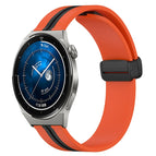 For Huawei Watch GT3 Pro 43mm / Orange+Black