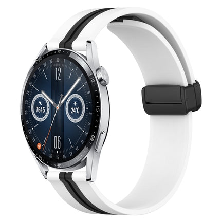 20mm Folding Magnetic Clasp Silicone Watch Band, For Huawei Watch GT3 Pro 43mm, For Huawei Watch GT3 42mm