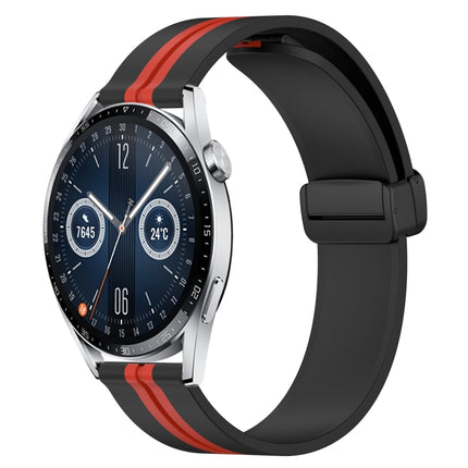 20mm Folding Magnetic Clasp Silicone Watch Band, For Huawei Watch GT3 Pro 43mm, For Huawei Watch GT3 42mm