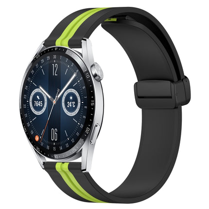 20mm Folding Magnetic Clasp Silicone Watch Band, For Huawei Watch GT3 Pro 43mm, For Huawei Watch GT3 42mm
