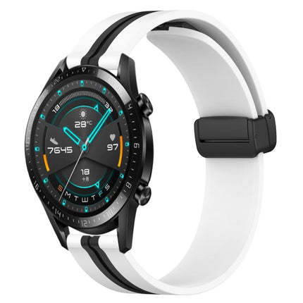 20mm Folding Magnetic Clasp Silicone Watch Band, For Huawei Watch GT2 42mm, For Huawei Watch 2