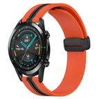 For Huawei Watch GT2 42mm / Orange+Black