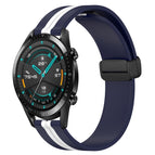 For Huawei Watch GT2 42mm / Midnight Blue + White