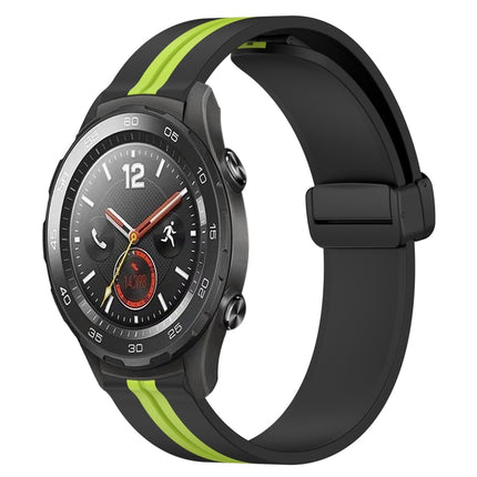 20mm Folding Magnetic Clasp Silicone Watch Band, For Huawei Watch GT2 42mm, For Huawei Watch 2