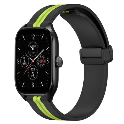 20mm Folding Magnetic Clasp Silicone Watch Band, For Amazfit GTS 4, For Amazfit GTS 3