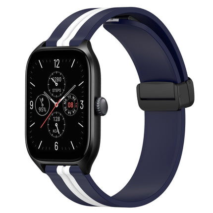 20mm Folding Magnetic Clasp Silicone Watch Band, For Amazfit GTS 4, For Amazfit GTS 3