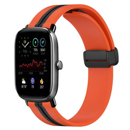 20mm Folding Magnetic Clasp Silicone Watch Band, For Amazfit GTS 2 Mini, For Amazfit GTS 2