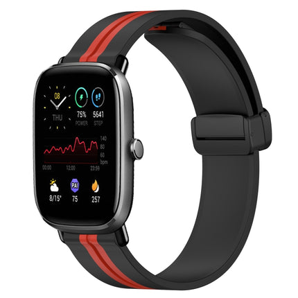 20mm Folding Magnetic Clasp Silicone Watch Band, For Amazfit GTS 2 Mini, For Amazfit GTS 2