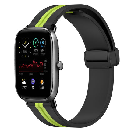 20mm Folding Magnetic Clasp Silicone Watch Band, For Amazfit GTS 2 Mini, For Amazfit GTS 2