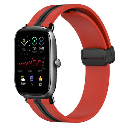 20mm Folding Magnetic Clasp Silicone Watch Band, For Amazfit GTS 2 Mini, For Amazfit GTS 2