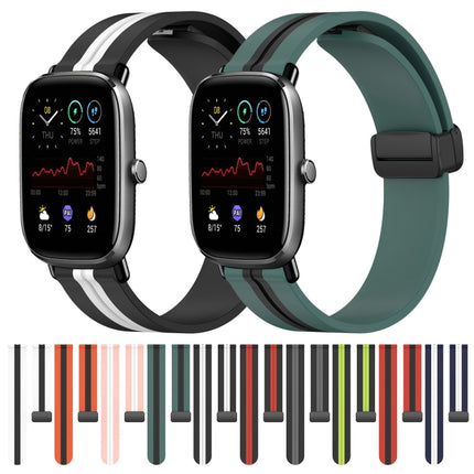 20mm Folding Magnetic Clasp Silicone Watch Band, For Amazfit GTS 2 Mini, For Amazfit GTS 2