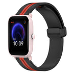 For Amazfit Pop Pro / Black+Red
