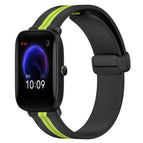 For Amazfit Pop / Black+Lime Green