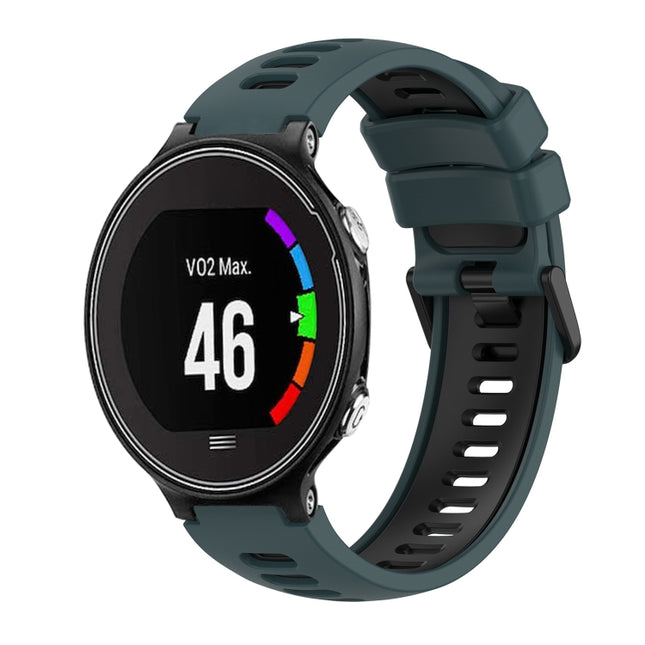 Two-Color Silicone Watch Band, For Garmin Forerunner 630, For Garmin Forerunner 620, For Garmin Forerunner 735 / 735XT