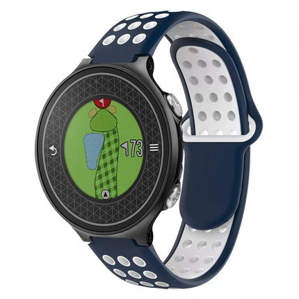 Two-Color Punched Breathable Silicone Watch Band, For Garmin Approach S6