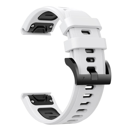 22mm Two-Color Sports Silicone Watch Band, For Garmin Fenix 7, For Garmin Fenix 7 Solar