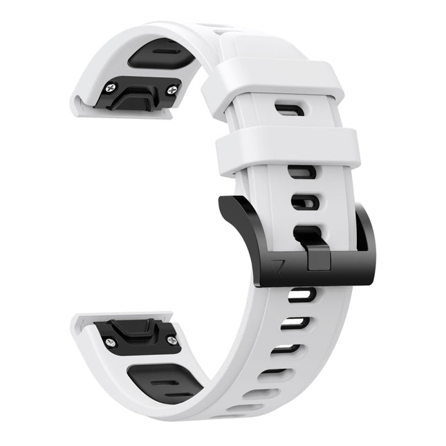 22mm Two-Color Sports Silicone Watch Band, For Garmin Fenix 7, For Garmin Fenix 7 Solar