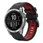 For Garmin Fenix 7 / Black+Red