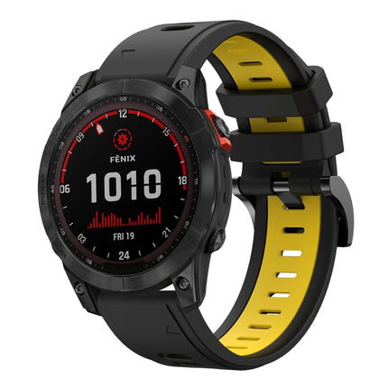 22mm Two-Color Sports Silicone Watch Band, For Garmin Fenix 7, For Garmin Fenix 7 Solar