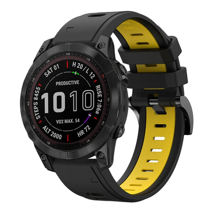 22mm Two-Color Sports Silicone Watch Band, For Garmin Fenix 7 Sapphire Solar, For Garmin EPIX Gen 2