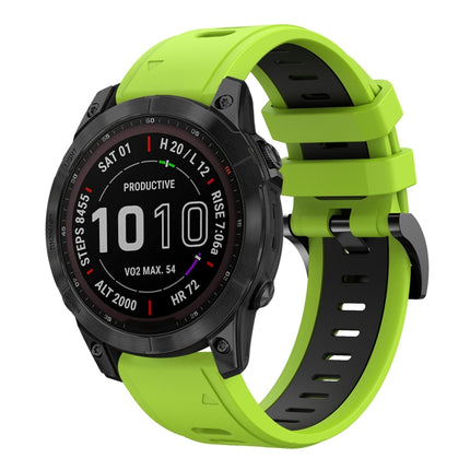 22mm Two-Color Sports Silicone Watch Band, For Garmin Fenix 7 Sapphire Solar, For Garmin EPIX Gen 2