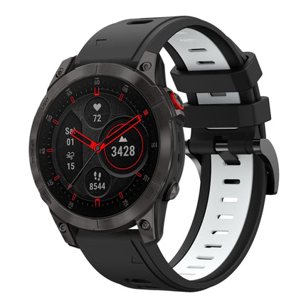 22mm Two-Color Sports Silicone Watch Band, For Garmin Fenix 7 Sapphire Solar, For Garmin EPIX Gen 2