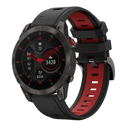 22mm Two-Color Sports Silicone Watch Band, For Garmin Fenix 7 Sapphire Solar, For Garmin EPIX Gen 2
