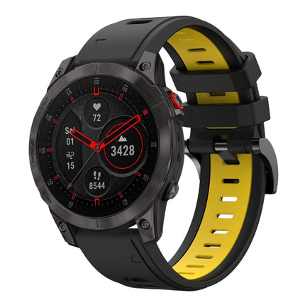 22mm Two-Color Sports Silicone Watch Band, For Garmin Fenix 7 Sapphire Solar, For Garmin EPIX Gen 2