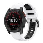 For Garmin Fenix 7X / White+Black