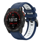 For Garmin Fenix 7X / Midnight Blue + White
