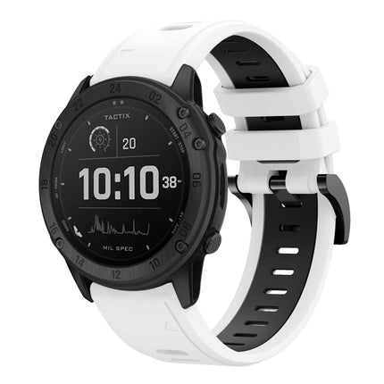 26mm Two-Color Sports Silicone Watch Band, For Garmin Tactix Delta, For Garmin Enduro