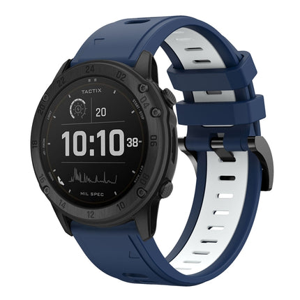26mm Two-Color Sports Silicone Watch Band, For Garmin Tactix Delta, For Garmin Enduro