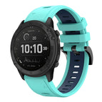 For Garmin Tactix Delta / Mint Green + Blue