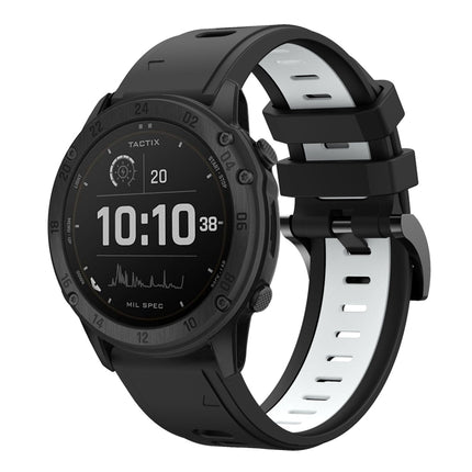 26mm Two-Color Sports Silicone Watch Band, For Garmin Tactix Delta, For Garmin Enduro