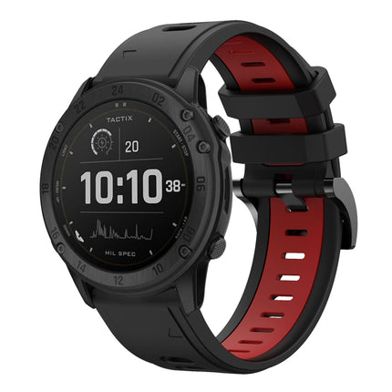26mm Two-Color Sports Silicone Watch Band, For Garmin Tactix Delta, For Garmin Enduro