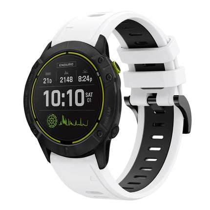 26mm Two-Color Sports Silicone Watch Band, For Garmin Tactix Delta, For Garmin Enduro