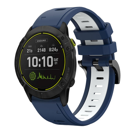 26mm Two-Color Sports Silicone Watch Band, For Garmin Tactix Delta, For Garmin Enduro